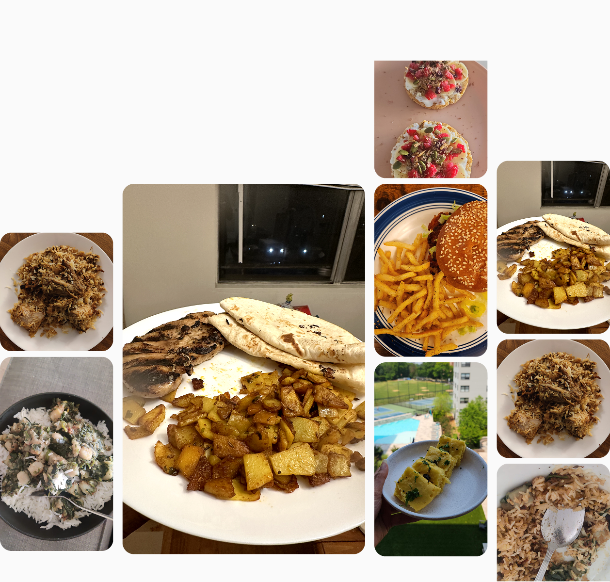 Usability testing session — food log