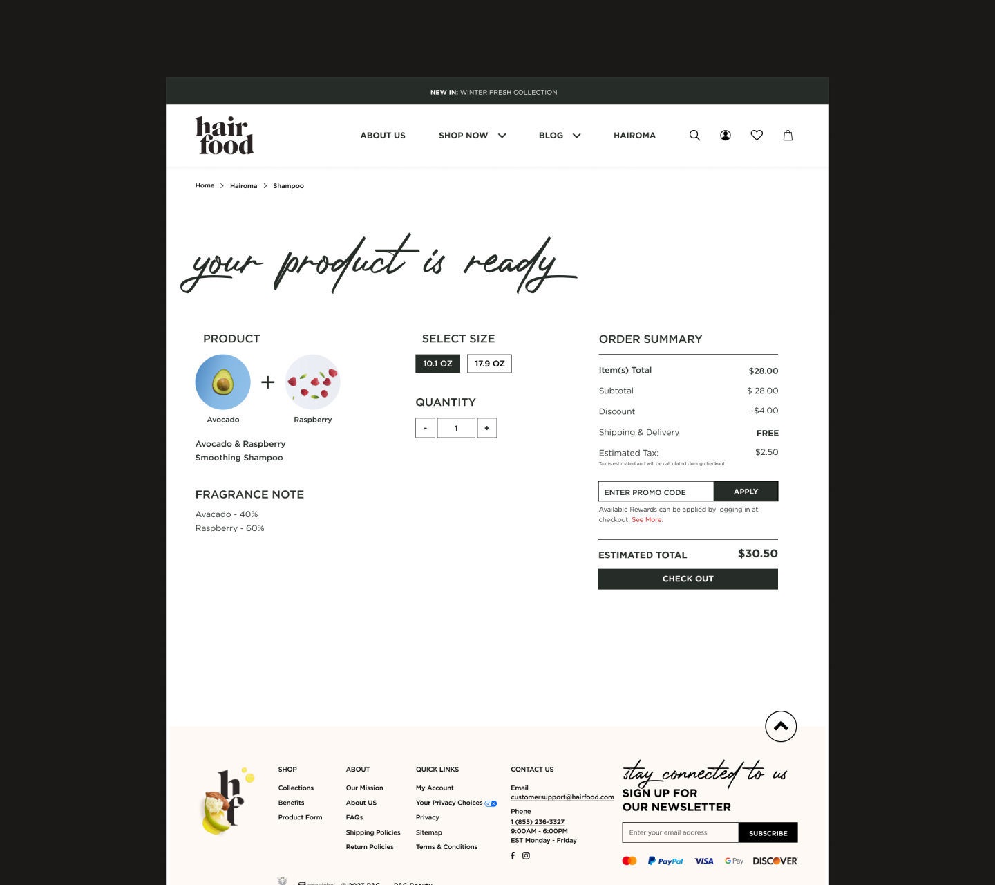 Your product is ready