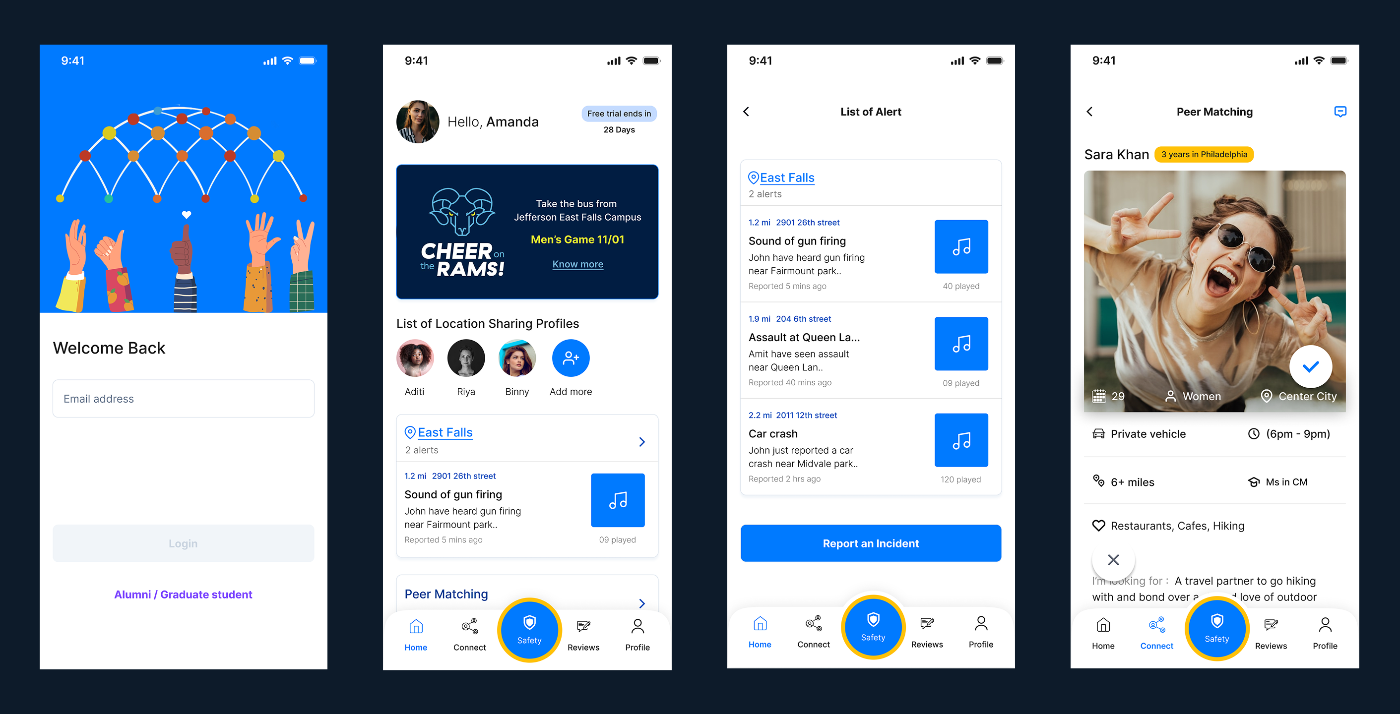 Final UI screens