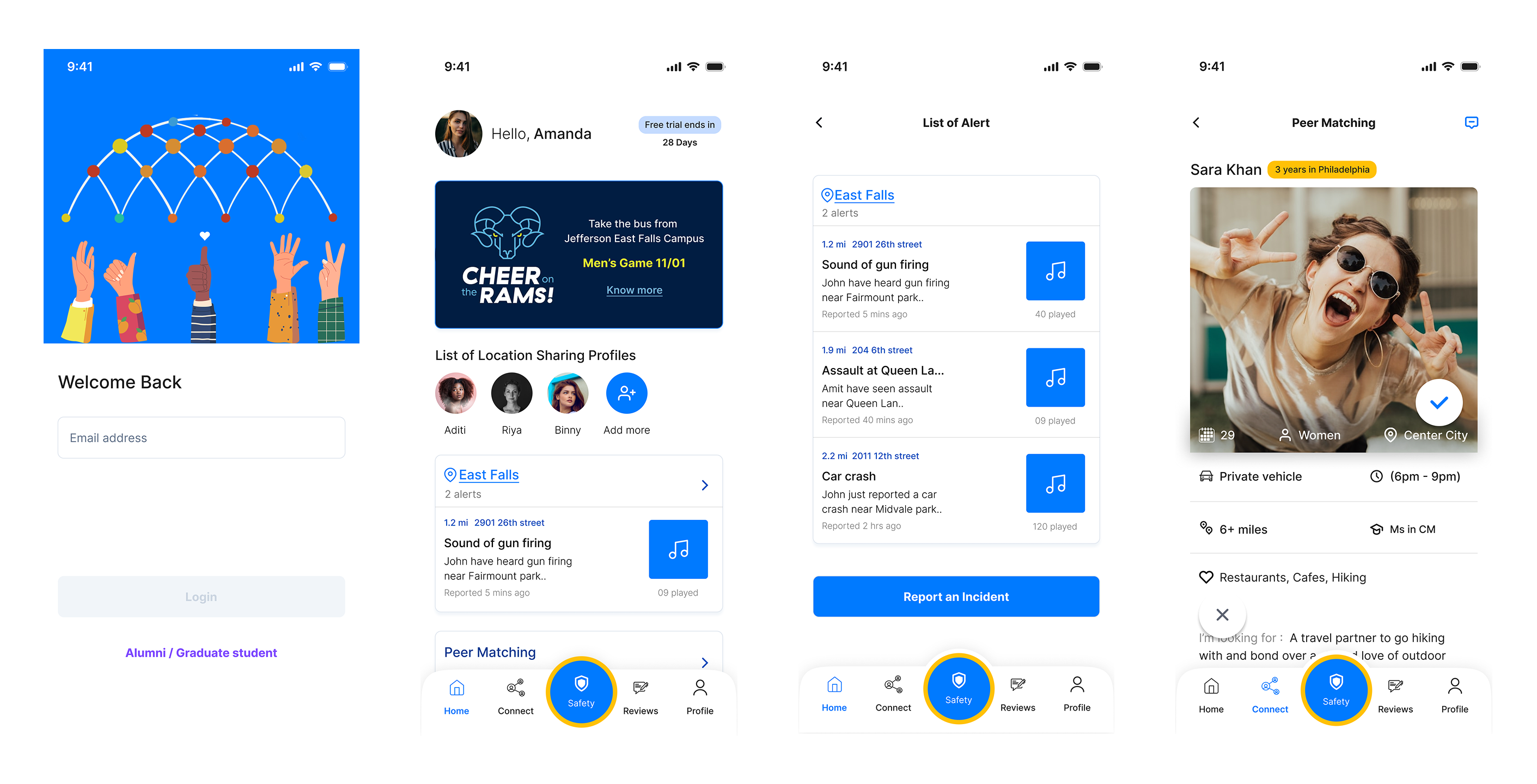 Final UI screens