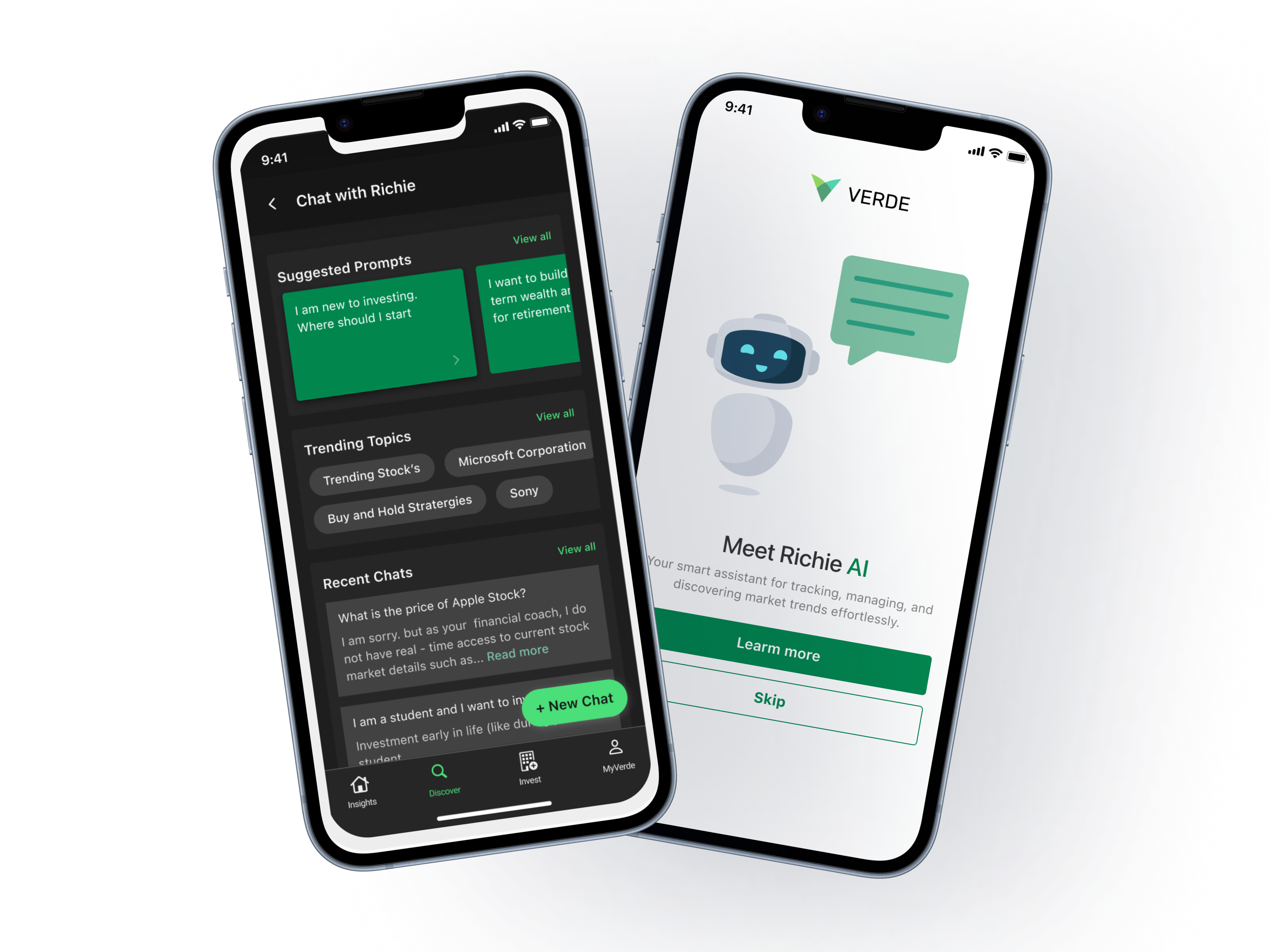 Richie AI app mockup
